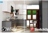 Vray Next + Sketchup 2019- Creating a Kitchen for Beginners