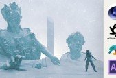 Cinema 4D Daily Render Scifi Scene with Octane Render
