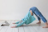 Performing art at home. Movement, energy, creativity