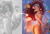 How to Draw a Mermaid in Procreate (join MerMay in 2023!)