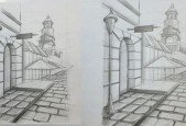 Outdoor and Building Drawing Course with Perspective