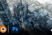 Creating an Industrial Concept Art in Blender  Photoshop