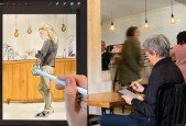 Cafe Portraits in Procreate