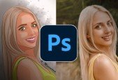Photoshop drawing- how to draw a portrait for beginners