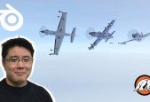 Guide to quickly creating Blender art- High poly jet plane!