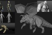 MEGA PACK 5 en 1 Esculpido orgánico de personajes 3D ZBrush