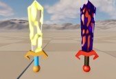 Unreal Engine 5 3D Game Art Fantasy Swords Niagara VFX