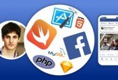 Develop Full iOS Facebook Clone App in Swift, Xcode and PHP_1