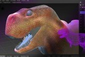Mudbox Painting a 3D Dinosaur in 2 hours