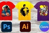 Learn T-Shirt Design with Photoshop Illustrator and Canva