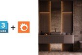 3Ds Max Photorealistic Interior Design- Bathroom Edition