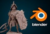 Character sculpting with blender- Create a stylized warrior
