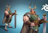 3D character sculpting in Blender Viking edition