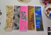 Learnt to paint 5 easy Gouache Bookmarks