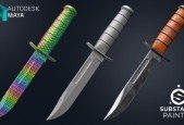 Video Game Weapon Course - Modeling  Substance Painter 2