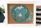 Procreate PaperCut Silhouette Greeting Card for Mother’s Day