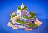 Create Fun Island with Cinema 4D Without plugins