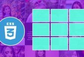 Create Interactive Portfolio Grid using CSS and HTML