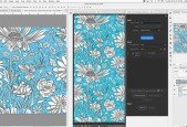 Line Art Pattern Design using Illustrator, Photoshop ATD