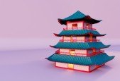 Houdini Procedural Pagoda