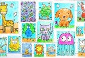 Art for Kids- 16 Quick Easy Cartoons to Build Confidence