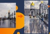 Beginners Watercolor- Paint Rainy Cityscape