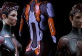 Female Cyborg 3d Workflow Art in Cinema 4d, and Photoshop
