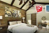 SketchUp 2020 Interior Room Design_1
