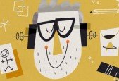 Mid-Century Styled Character Illustration in Procreate