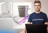 Twisting architecture tower course with Blender