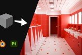 Blender Substance Painter- Create a Realistic Bathroom A-Z