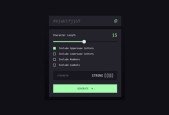 Password Generator App in HTML CSS and JavaScript