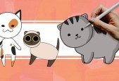 How To Draw Cute Cartoon Chibi Cats- Kawaii Drawing Course