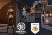 Blender 3 to Unreal Engine 5 Dungeon Modular Kitbash