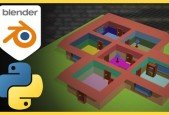 Procedurally generated house with Blender Python