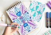 Floral drawing with Posca- Turn your doodles into a pattern