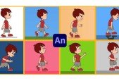 Learn to Animate Character Attitude Walks in Adobe Animate