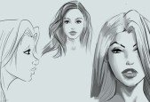 Learn to Draw Pretty Faces for Comic Books