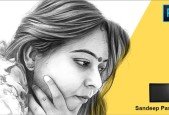 Digital Portrait, Sketching, and Stippling art in Photoshop