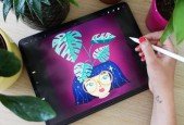 Digital Illustration Illustrate Plants Pots in Procreate