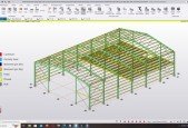 AISC360-16 Steel warehouse in Tekla Structural Designer