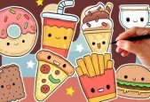 How To Draw Cute Kawaii Cartoon Food And Drink