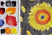 How to Paint Sunflowers Art Tutorial Watercolor Painting