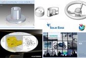 NX CAD + Autodesk Inventor 2023 CAD + Solid Edge 2022 CAD