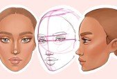 Learn female portrait in procreate step by step