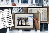 Procreate Negative Space Watercolor Tree Painting Techniques