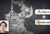 Sculpting Props for 3D Printing Using zBrush 2020 Blender