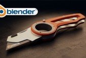 BLENDER- Learn how to create utility knife from A to Z
