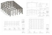 Revit 2022- Steel Structure "Warehouse" Erection Drawings