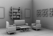 3D Furniture Design with Maya - Living Room
